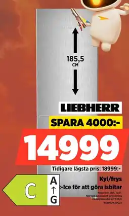Power Liebherr Kyl/frys EasyTwist-Ice för att göra isbitar erbjuda