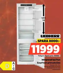 Power Liebherr Integrerad kyl/frys EasyFresh grönsakslåda erbjuda