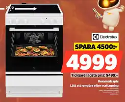 Power Electrolux Keramisk spis Lätt att rengöra efter matlagning erbjuda