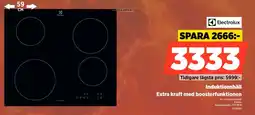 Power Electrolux Induktionshäll Extra kraft med boosterfunktionen erbjuda