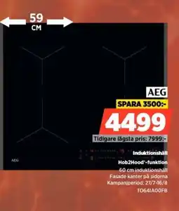 Power Aeg Induktionshäll Hob2Hood-funktion erbjuda