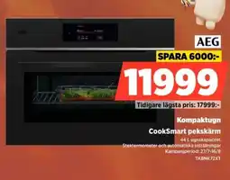 Power Aeg Kompaktugn CookSmart pekskärm erbjuda