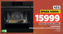 Power Aeg Inbyggnadsugn Matlagningstermometer och automatiska program erbjuda