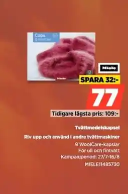 Power Miele Tvättmedelskapsel Riv upp och använd i andra tvättmaskiner erbjuda