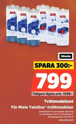 Power Miele Tvättmedelsset För Miele TwinDos-tvättmaskiner erbjuda