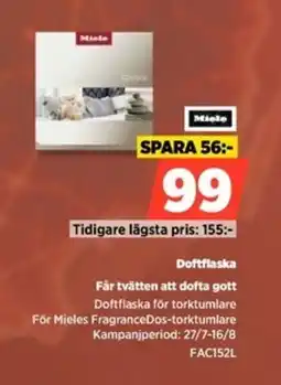 Power Miele Doftflaska Får tvätten att dofta gott erbjuda