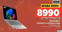 Power Lenovo IdeaPad Slim 5 Kraftfull Al i en ultratunn design erbjuda