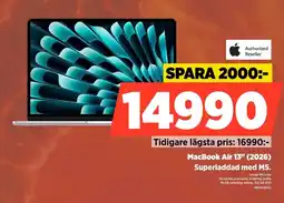 Power Authorized Reseller MacBook Air 13" (2026) Superladdad med M5. erbjuda