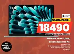 Power Authorized Reseller MacBook Air 13" (2026) Superladdad med M5. erbjuda
