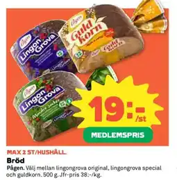 Coop Pågen Bröd erbjuda