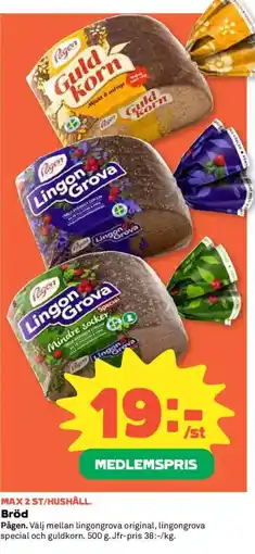 Coop Pågen Bröd erbjuda