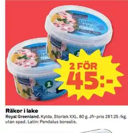 Coop Royal Greenland Räkor i lake erbjuda