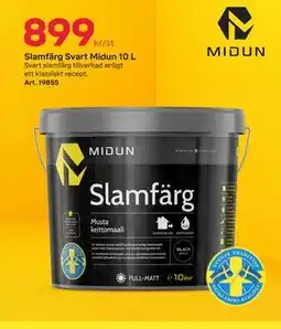 Byggmax Slamfärg Svart Midun 10 L erbjuda