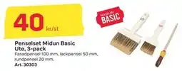 Byggmax Penselset Midun Basic Ute, 3-pack erbjuda