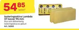 Byggmax Isoleringsskiva Lambda 37 Isover 95 mm erbjuda