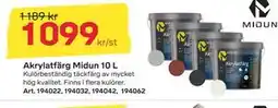 Byggmax Akrylatfärg Midun 10 L erbjuda