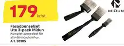 Byggmax Fasadpenselset Ute 3-pack Midun erbjuda