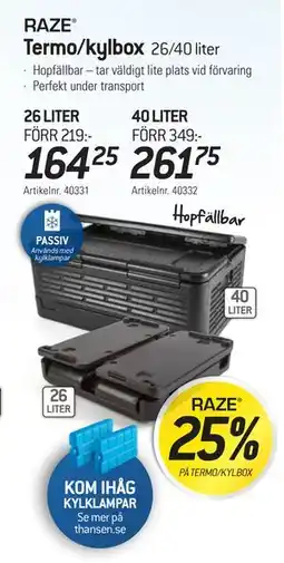 thansen RAZE Termo/kylbox erbjuda