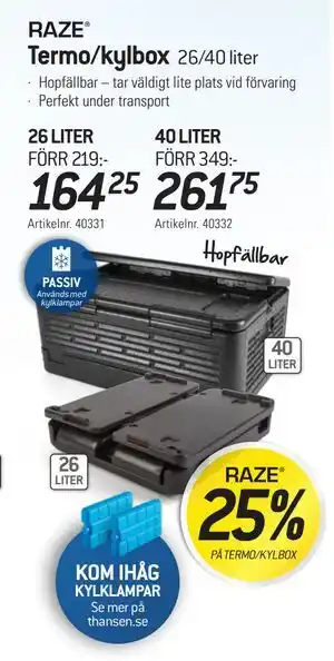 RAZE Termo/kylbox
