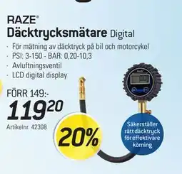 thansen Däcktrycksmätare Digital erbjuda