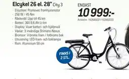 thansen X-ZITE Elcykel 26 el. 28 City 3 erbjuda