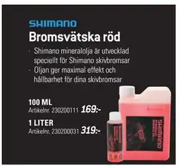 thansen SHIMANO Bromsvätska röd erbjuda