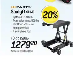 thansen Saxlyft till MC erbjuda