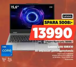 Power Lenovo LOQ 15IRX10 Al-anpassad gamingprestanda erbjuda