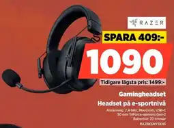 Power Razer Gamingheadset Headset på e-sportnivå erbjuda