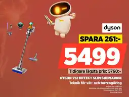 Power Dyson v12 detect slim submarine Teknik för våt- och torrengöring erbjuda