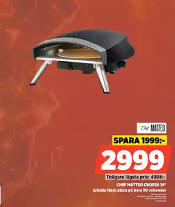 Power Chef matteo crosta 16" Grädda färsk pizza på bara 90 sekunder erbjuda