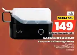Power Kulz KUEB3000 Eggboiler Kompakt och effektiv äggkokning erbjuda