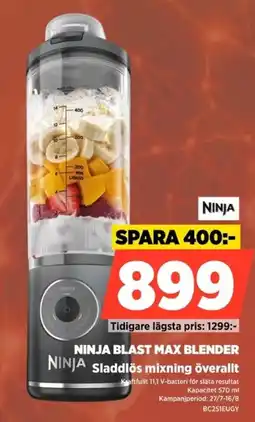 Power Ninja blast max blender Sladdlös mixning överallt erbjuda