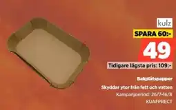 Power Kulz Bakplåtspapper Skyddar ytor från fett och vatten erbjuda