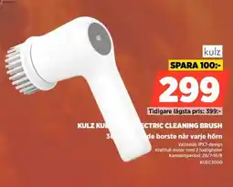 Power Kulz kulcomed electric cleaning brush 360 roterande borste når varje hörn erbjuda
