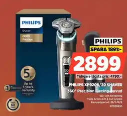 Power Philips XP9208/30 Shaver 360° Precision Flexing-huvud erbjuda