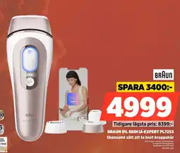 Power Braun IPL SKIN IÂ-EXPERT PL7253 Skonsamt sätt att ta bort kroppshår erbjuda