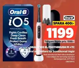 Power Oral b oral-b 105 el.toothbrush pi +tc Resefodral och hållare för borsthuvud ingår erbjuda