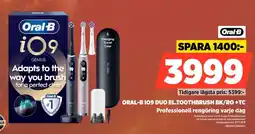 Power Oral-b 109 duo el.toothbrush bk/ro +tc Professionell rengöring varje dag erbjuda
