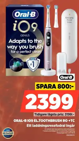 Power Oral-b 109 el.toothbrush ro +tc Ett laddningsresefodral ingår erbjuda