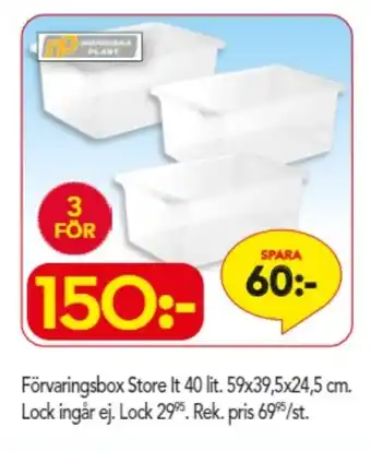 Bo Ohlsson Förvaringsbox Store lt 40 lit. 59x39,5x24,5cm erbjuda