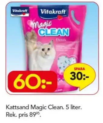 Bo Ohlsson Vitakraft Kattsand Magic Clean 5 liter erbjuda