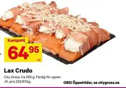City Gross Lax Crudo erbjuda