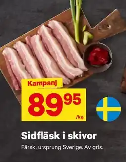 City Gross Sidfläsk i skivor erbjuda