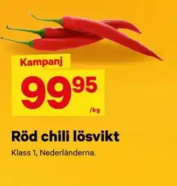 City Gross Röd chili lösvikt erbjuda