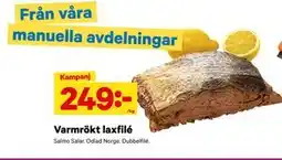 City Gross Varmrökt laxfilé erbjuda