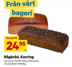 City Gross Rågbröd, Kavring erbjuda