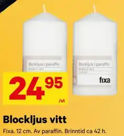 City Gross Blockljus vitt erbjuda