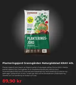Granngården Planteringsjord Granngården Naturgödslad Krav erbjuda