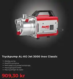 Granngården Granngarden Tryckpump AL-KO Jet 3000 Inox Classic erbjuda